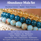 Abundance 3-PC Crystal Mala Bracelet Set