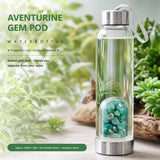 Aventurine Gem Pod Water Bottle 💧