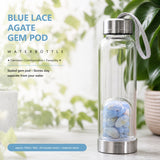 Blue Lace Agate Gem Pod Water Bottle 💧