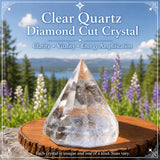 Clear Quartz Diamond Cut Crystal