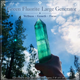 Green Fluorite Large Generator - 70% Off Promo Sale