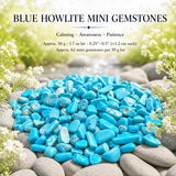 Blue Howlite Mini Gemstones (50 Gram / 1.7oz. Lot)