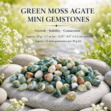 Green Moss Agate Mini Gemstones  (50 Gram / 1.7oz. Lot)