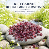 Red Garnet Rough Mini Gemstones (50 Gram / 1.7oz Lot)