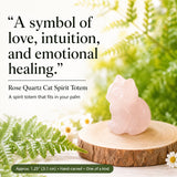 Crystal Animal Spirit Totems: Rose Quartz Cat