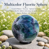 Multicolor Fluorite Sphere - Medium