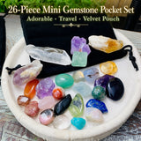 26-Piece Mini Gemstone Pocket Set