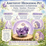 50% OFF SALE -Crystal Amethyst Hedgehog Pet-Limited Time Offer