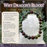 Mala Dragon's Blood Bracelet With Velvet Pouch