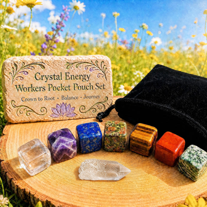 Σετ θήκη τσέπης Crystal Energy Workers