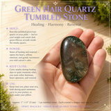 Green Hair Quartz Tumbled Stone