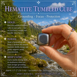 Hematite Tumbled Cube