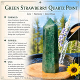 Green Strawberry Quartz Point