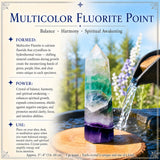 Multicolor Fluorite Point