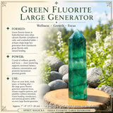 Green Fluorite Large Generator - 70% Off Promo Sale