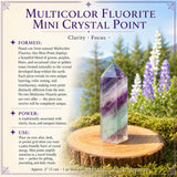 Multicolor Fluorite Mini Crystal Point