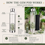 Prehnite Gem Pod Water Bottle 💧