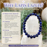 Mala Lapis Lazuli Bracelet With Velvet Pouch
