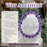 Mala Amethyst Bracelet With Velvet Pouch