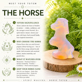 Crystal Animal Spirit Totems: Pink Opalite Horse