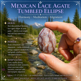 Mexican Lace Agate Tumbled Stone