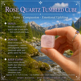 Rose Quartz Tumbled Cube