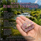 Rough Natural Rubellite Tourmaline