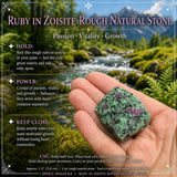 Ruby In Zoisite Rough Natural Stone