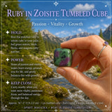 Ruby in Zoisite Tumbled Cube