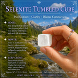 Selenite Tumbled Cube