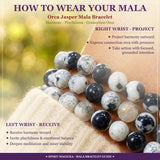 Mala Orca Jasper Bracelet With Velvet Pouch