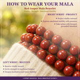 Mala Red Jasper Bracelet With Velvet Pouch