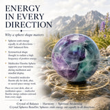 Multicolor Fluorite Sphere - Medium