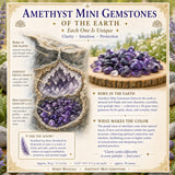 Amethyst Mini Gemstones (50 Gram / 1.7oz. Lot)