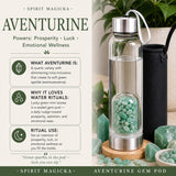 Aventurine Gem Pod Water Bottle 💧