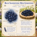 Blue Sandstone Mini Gemstones (50 Gram / 1.7oz. Lot)