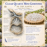 Clear Quartz Mini Gemstones (50 Gram / 1.7oz. Lot)