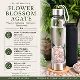 Flower Blossom Agate Gem Pod Water Bottle 💧