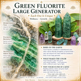 Green Fluorite Large Generator - 70% Off Promo Sale