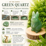 Crystal Animal Spirit Totems: Green Quartz Rabbit