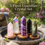 5-Piece Guardian Crystal Energy Protection Set