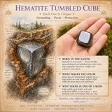 Hematite Tumbled Cube
