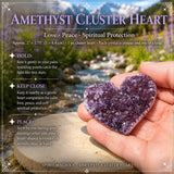 Amethyst Cluster Heart