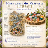 Mixed Agate Mini Gemstones (50 Gram / 1.7oz. Lot)