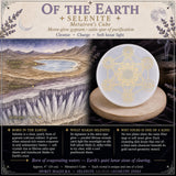 Selenite Metatron's Cube Cleansing Disk