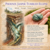 Phoenix Jasper Tumbled Ellipse