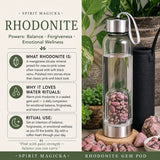 Rhodonite Gem Pod Water Bottle 💧