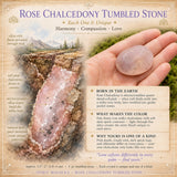 Rose Chalcedony Tumbled Stone