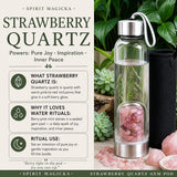 Strawberry Quartz Gem Pod Water Bottle 💧