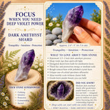 Dark Amethyst Crystal Shard (Medium)